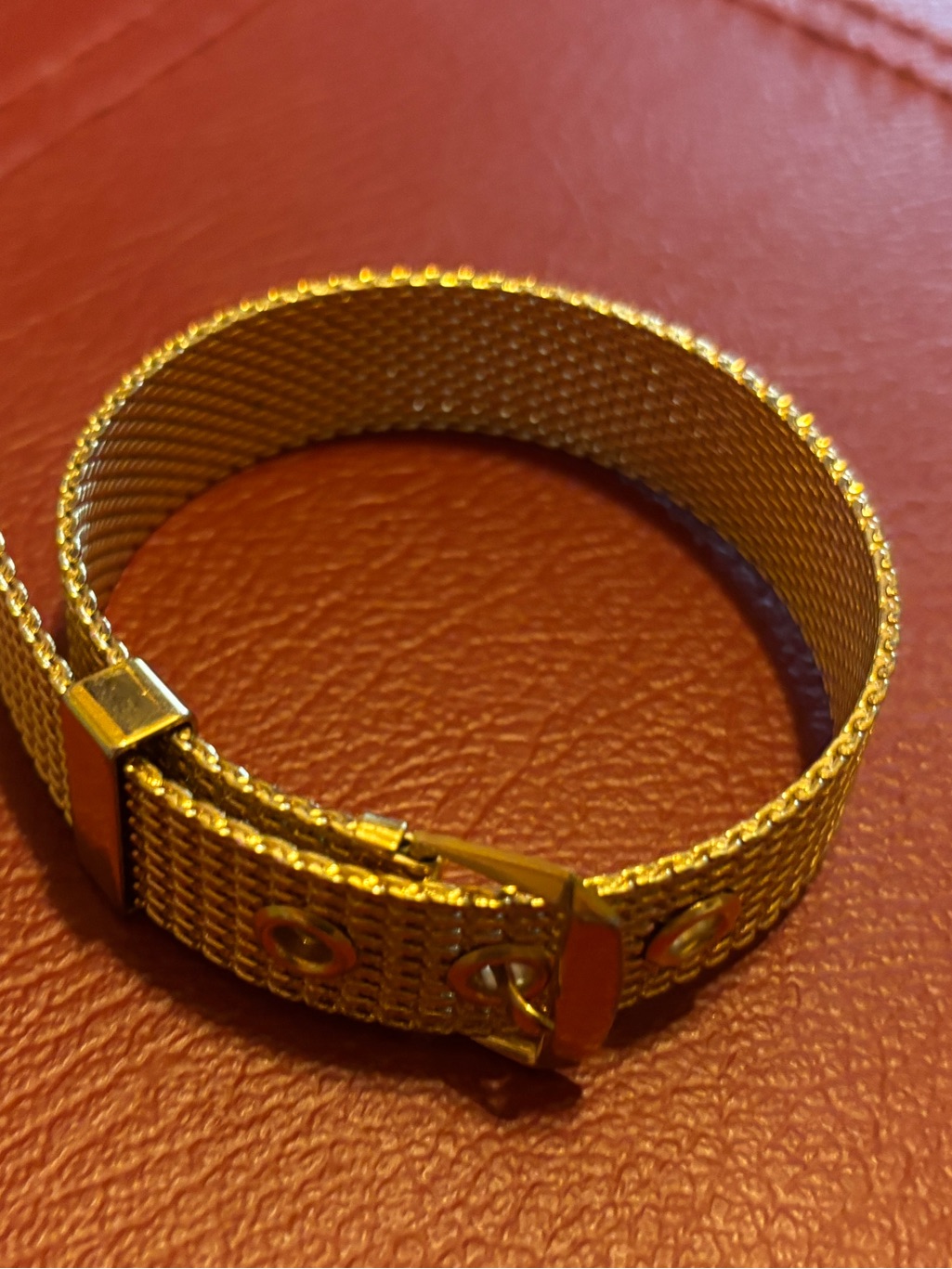 Vintage GoldTone Watch Band Bracelet